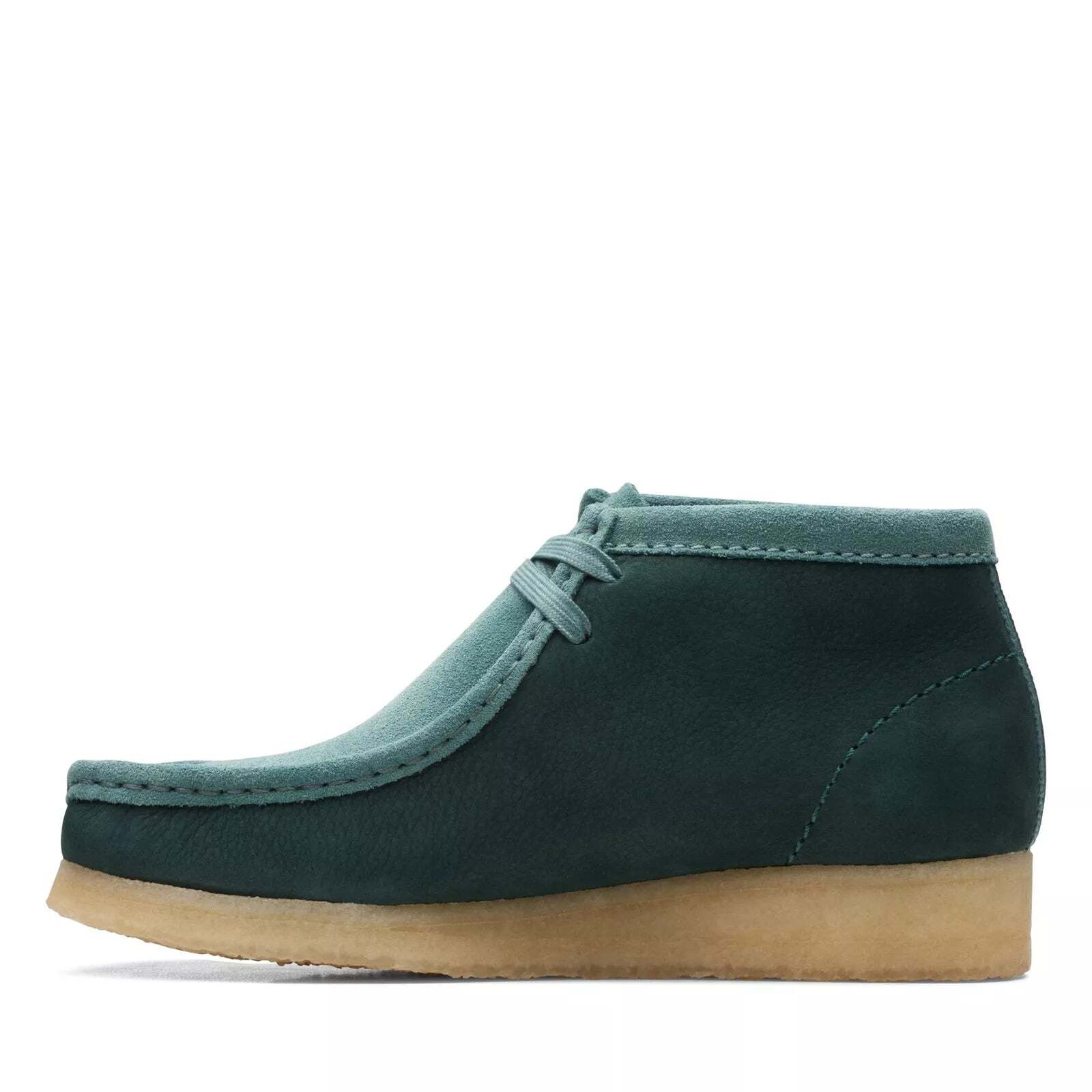 [26167942] Womens CLARKS WALLABEE BOOT – TEAL COMBI