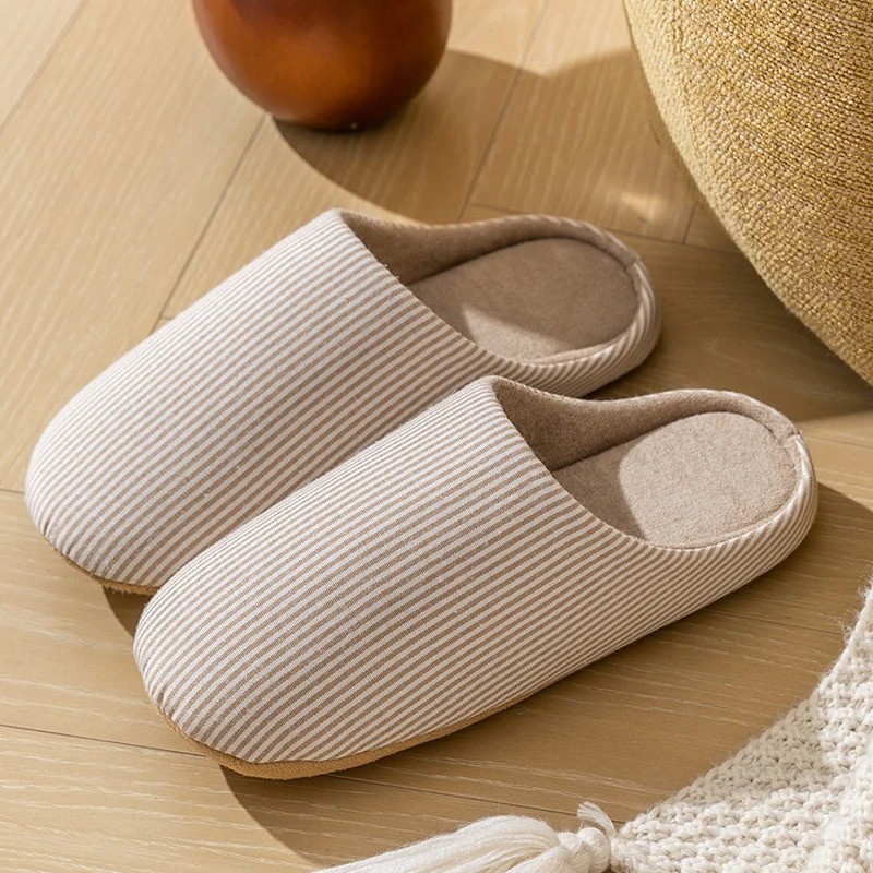 Unisex Soft Fur House Slippers Indoor Non Slip Flat Slide Bedroom Shoes Cozy