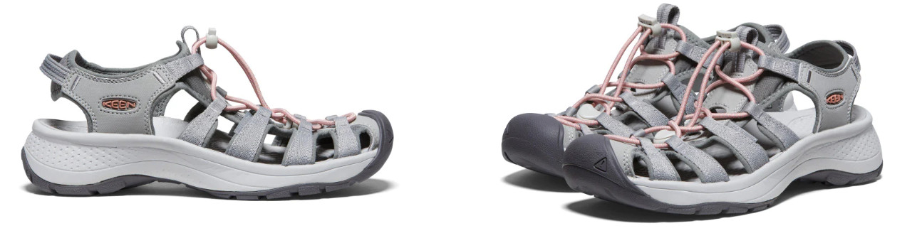 Keen Astoria West Grey/Coral Waterfront Sandal Women’s sizes 5-12/NEW!!!