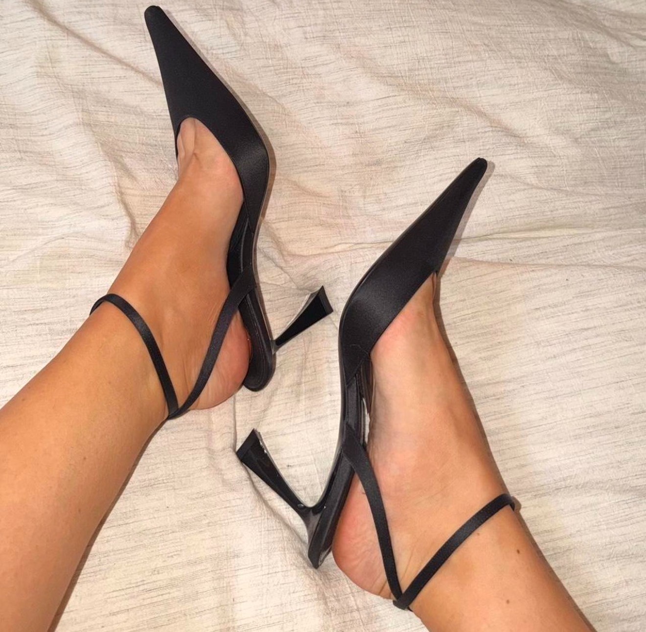 Yves Saint Laurent Aimee Slingback Satin Pumps Brand New size 39