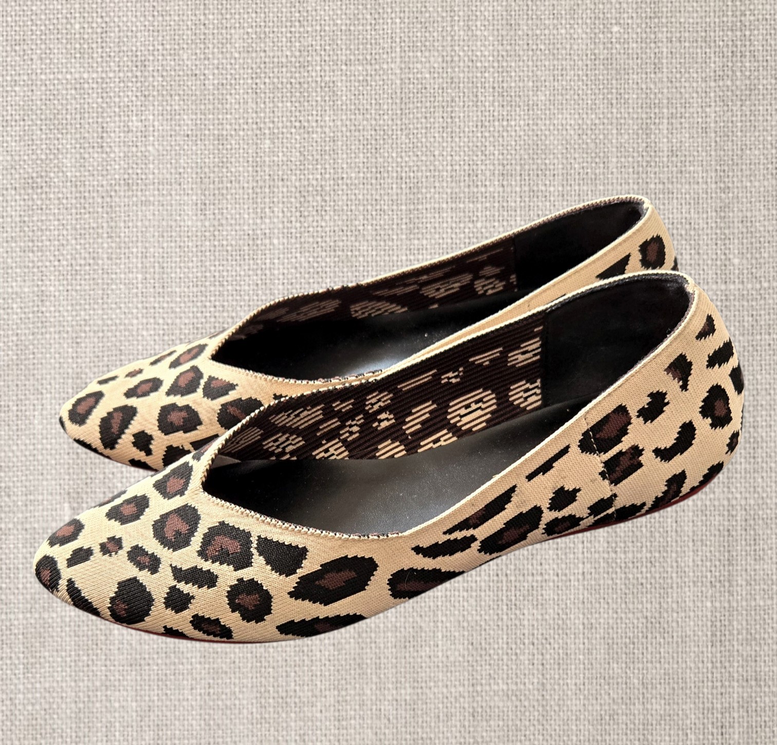 Animal Print Slip-ons Bohemian Casual Fabric Flats Neutral Kelly & Katie / 9.5