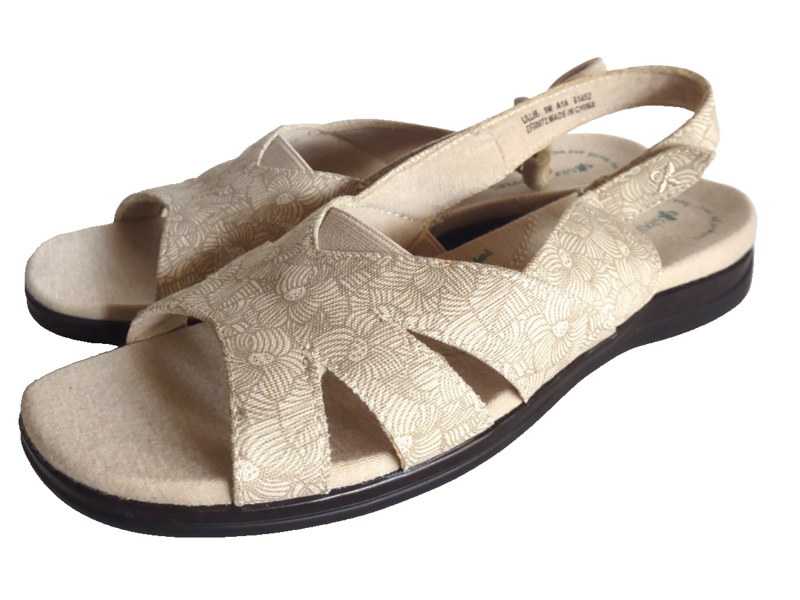 Grasshoppers Lillie Ankle Strap Comfort Purefit Sandals Size 9M NEW
