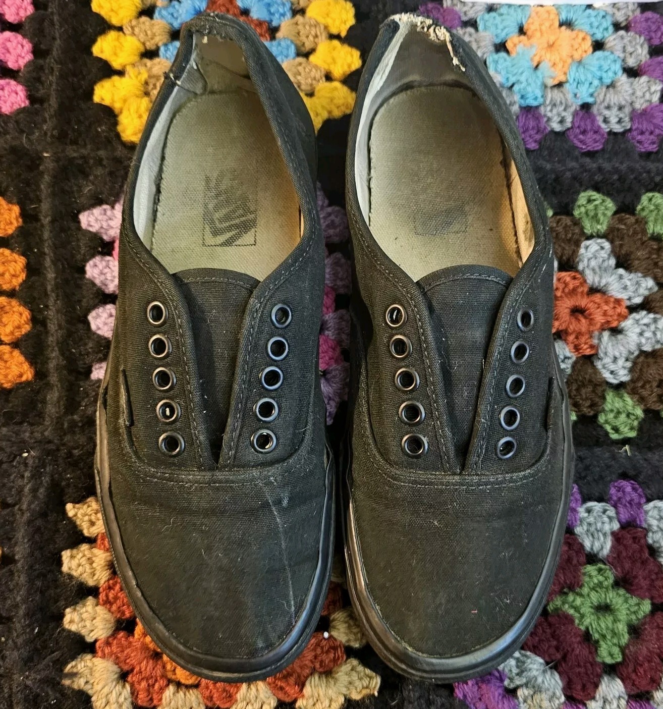 Vans Authentic Core Classic Low Black Lace Up Casual Tennis Shoes Sneaker Unisex