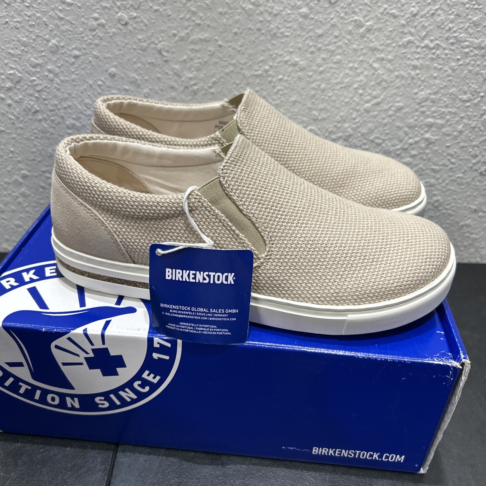 Birkenstock Oswego EU 40 Shoes Sandcastle Slip-On Unisex Men 7 Ladies 9