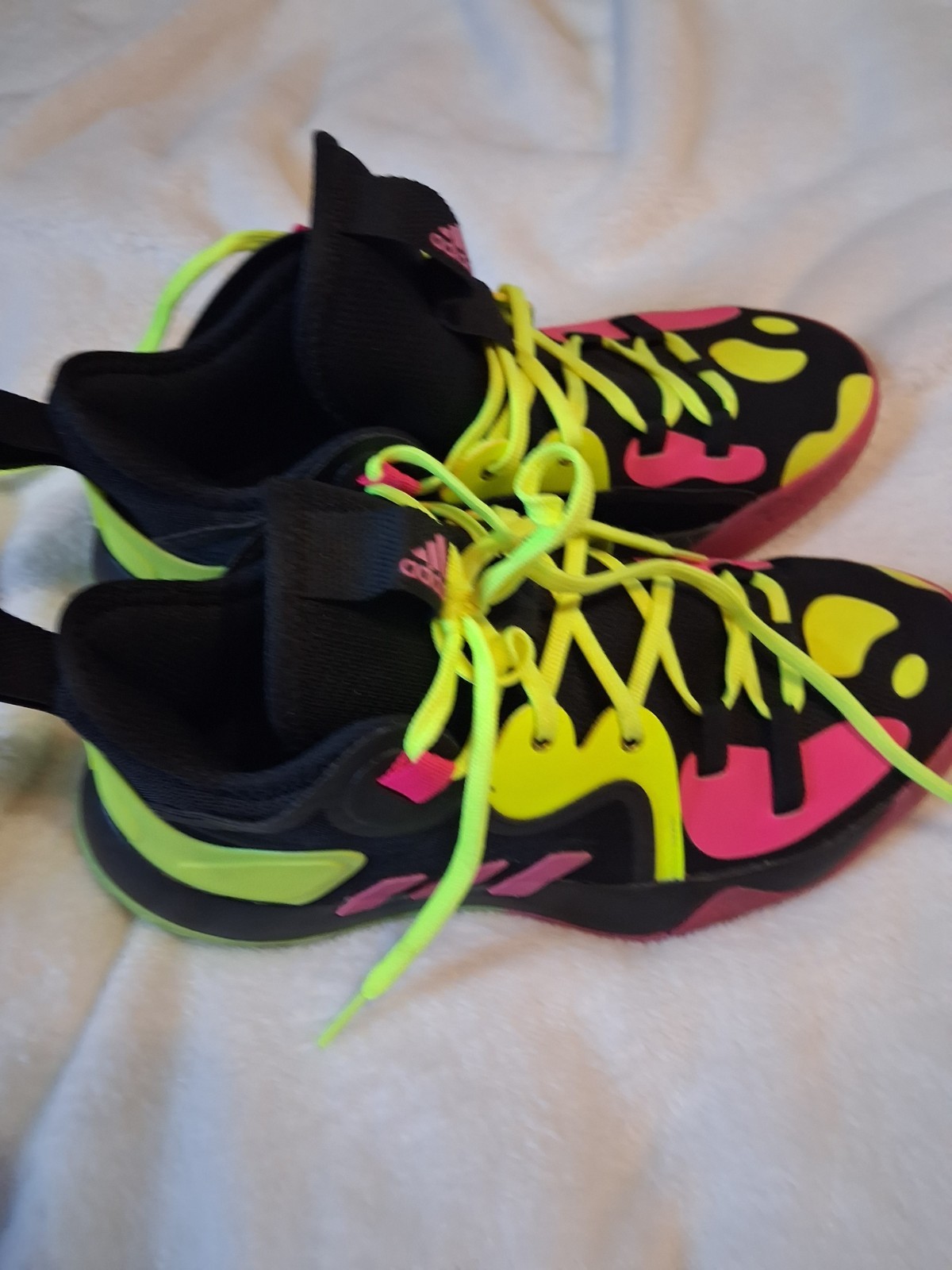 Adidas Neon Yellow&Pink ☆BOUNCE☆ Womens Running/Gym Shoes Size 6