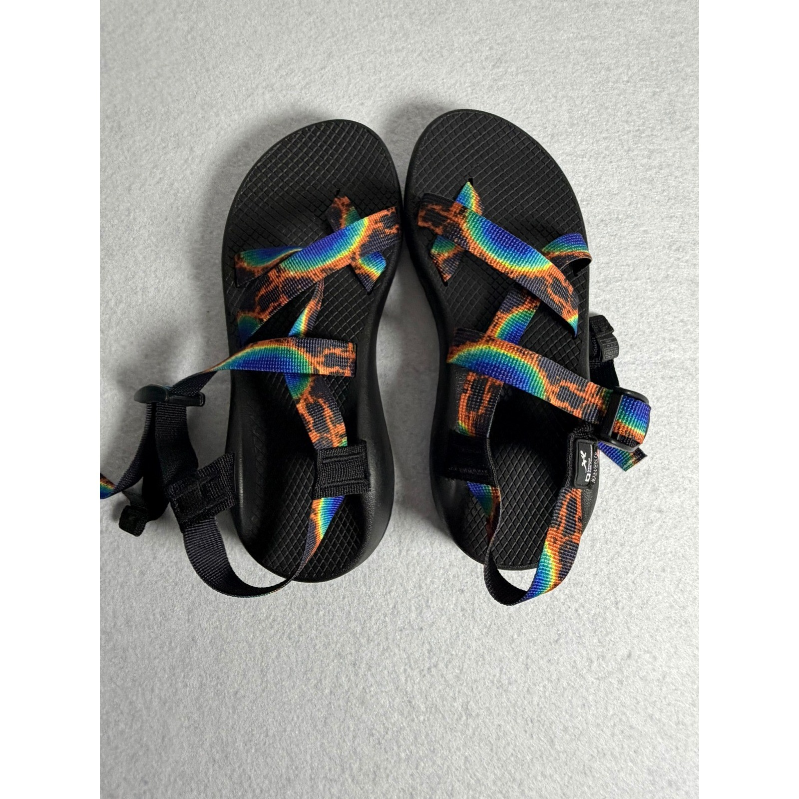 Chaco Z Cloud 2 Sandals Womens 8 National Park Foundation Rainbow Leopard Print