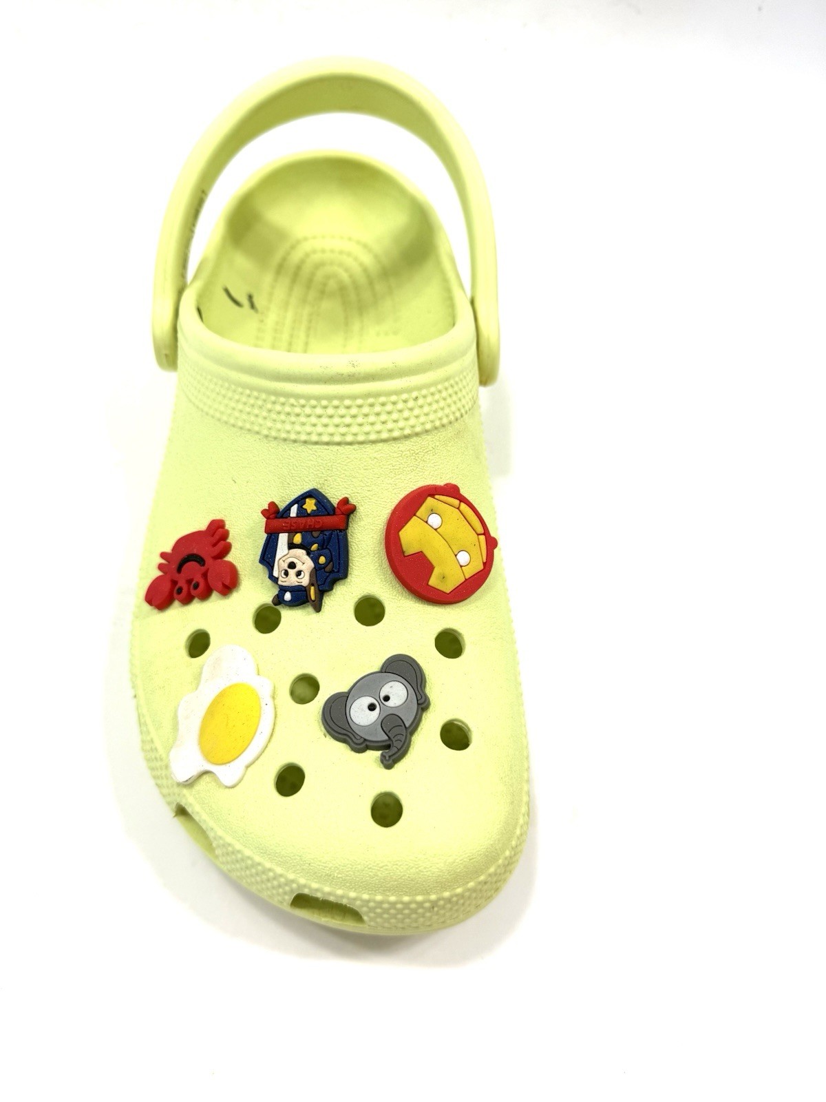 Crocs Classic Clog Slip On Clogs Lemon Yellow Unisex Men 5 Women 6.5 / 3D Charms