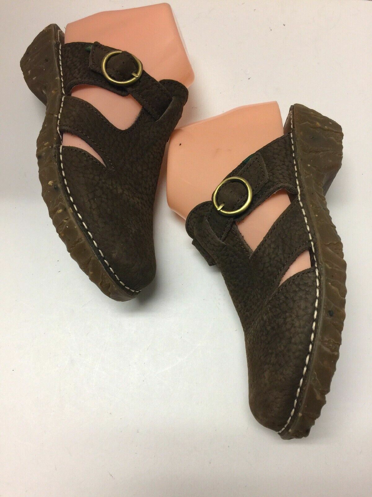 El Natura Lista Shoe Slip On 1 1/2 In Wedge Heel Size Euro 36 USA 6 A294ss