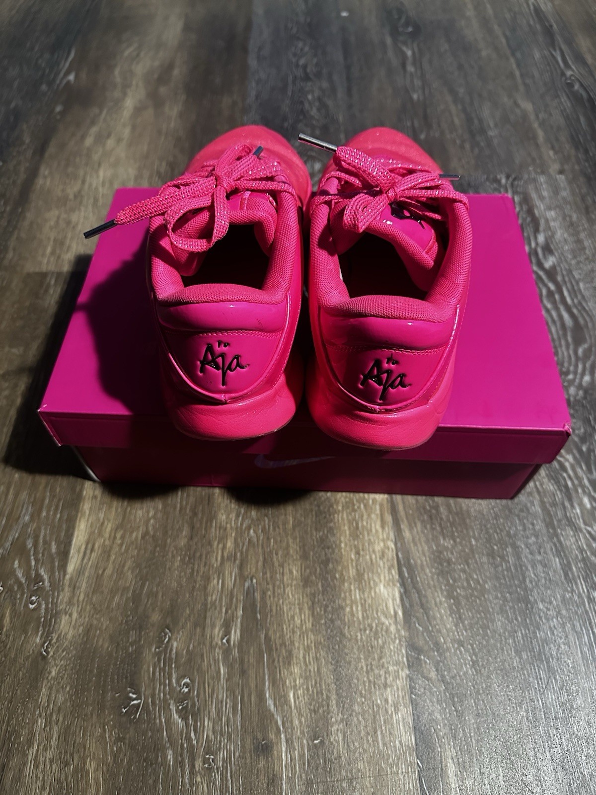 Nike A’One Basketball Low Top Lace-Up Sneakers 10W/8.5M Pink/Black FZ8605-610