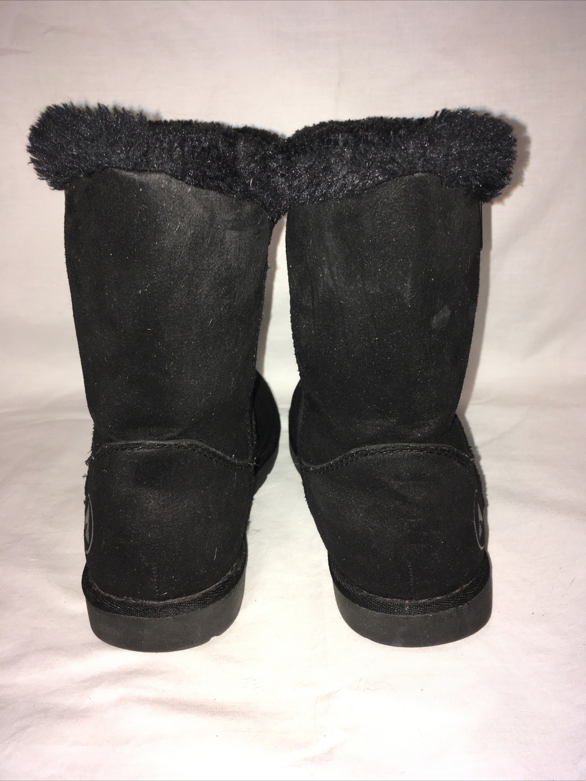 Airwalk Winter Fall Black Suede Boots With Zipper Sz 7.5