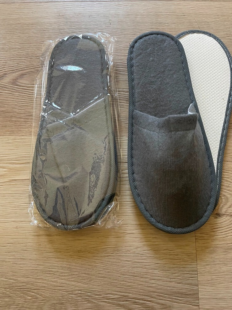 Disposable Slippers Non Slip Closed Toe 3 pairs For Spa, Bathroom, Hotel AirBnb