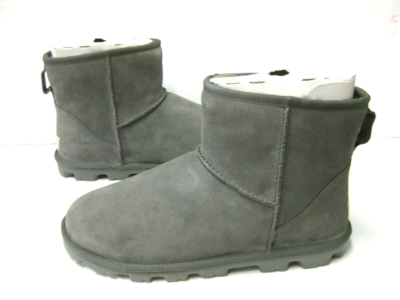 UGG ESSENTIAL MINI WOMEN BOOTS SUEDE CHARCOAL US 10 /UK 8 /EU 41