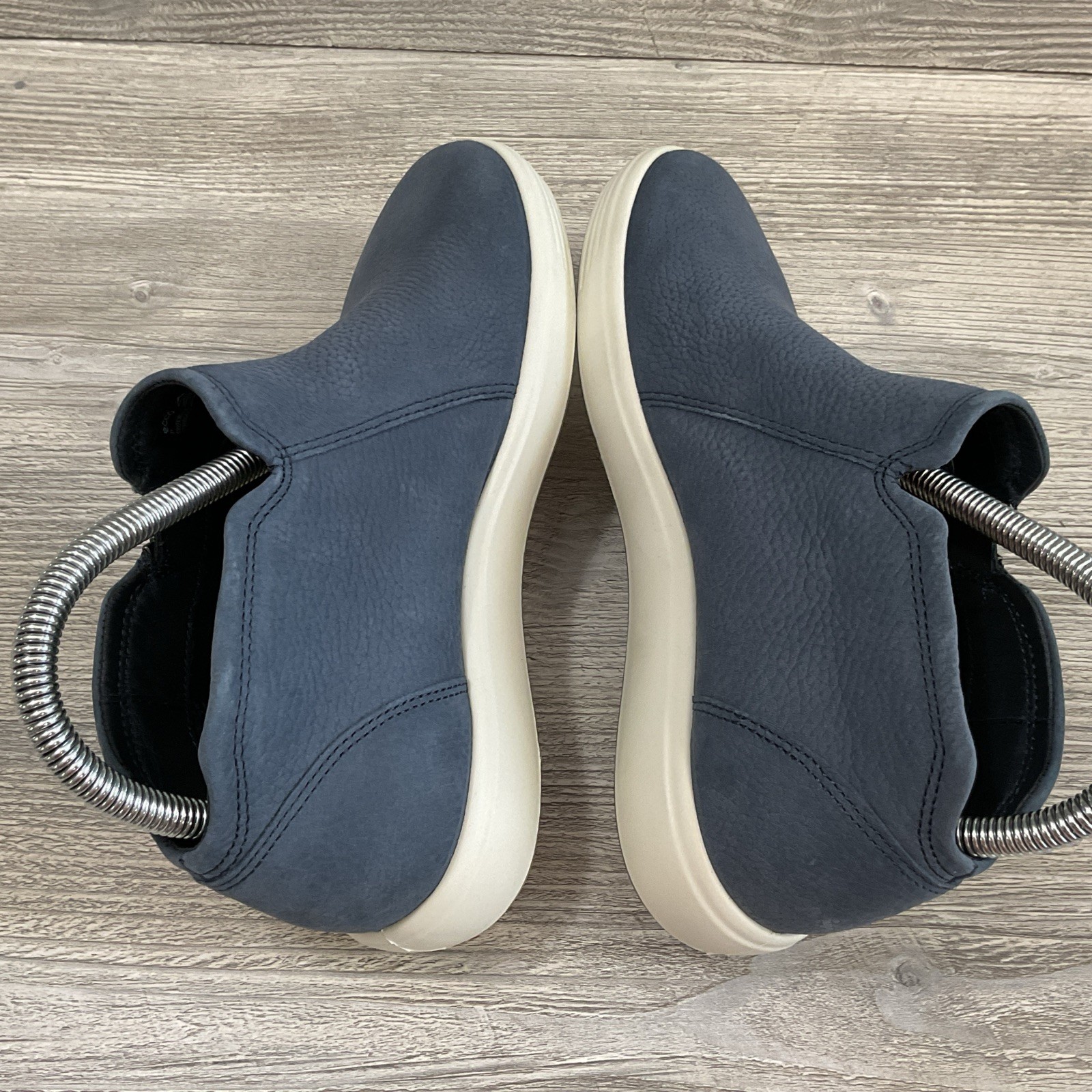 ECCO Soft 7 Low Bootie Side Zip Marine Blue Sneaker Women’s EU 37/ US 6-6.5