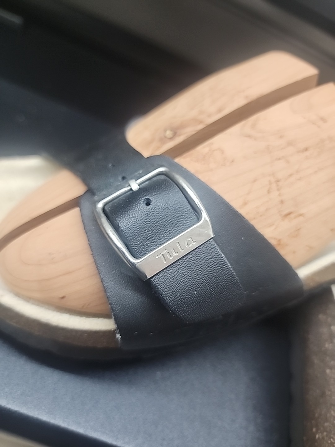 Tula By Birkenstock Madrid Womens Black Slip On Sandal Womens 38/7