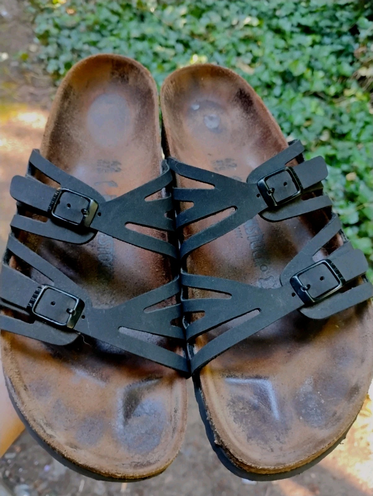 Birkenstock Granada Black Nubuck Leather Slide Sandal – Women 42 – Narrow