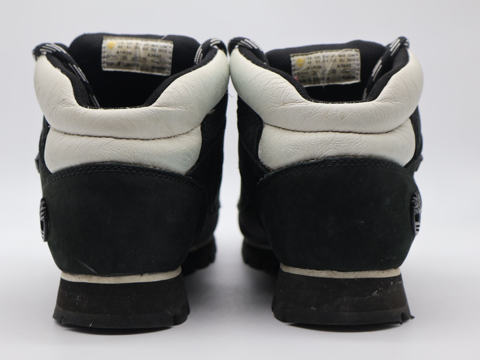 Timberland Euro Sprint Mid Hiker Boot A1R39 Women’s Size 6.5 Black White Trim