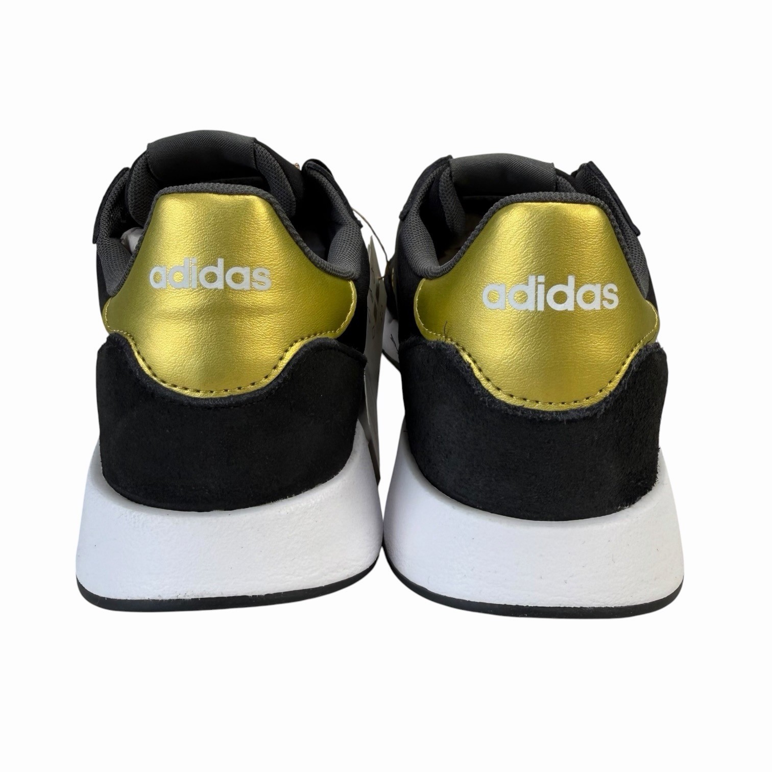 Adidas Run 60s 2.0 Core Black Cloud White Gold Shoes GX1714 Women’s Sizes 6 – 10