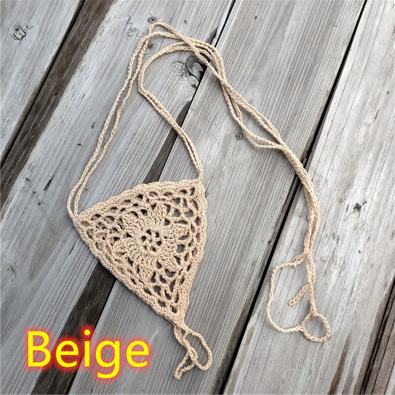 2Pcs Barefoot Crochet Sandals Beach Wedding Decor Women’s Knit Flat Sandals