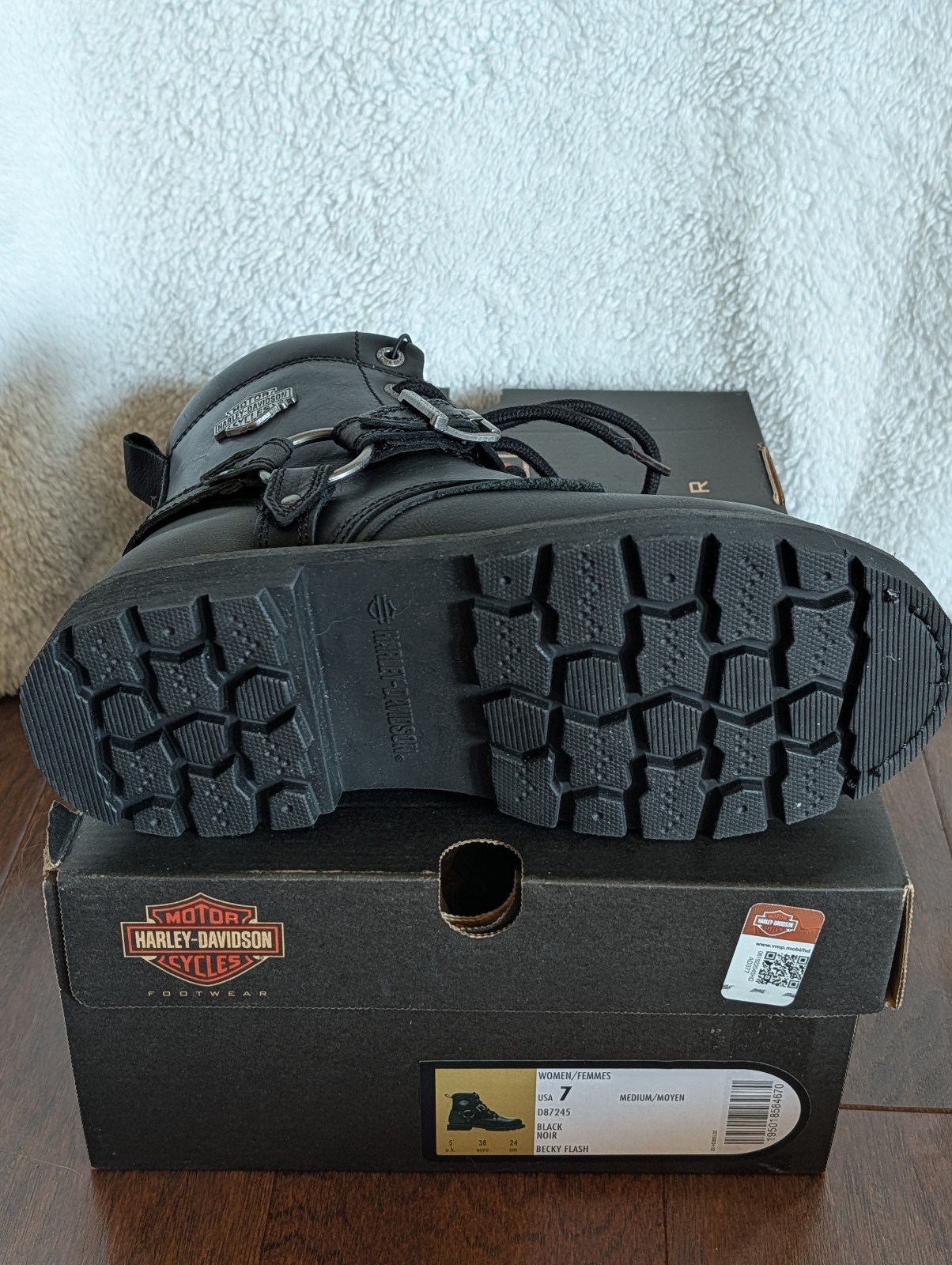 NEW GENUINE HARLEY DAVIDSON D87245 SIZE 7 WOMEN’S Becky Flash 6-Inch Boot