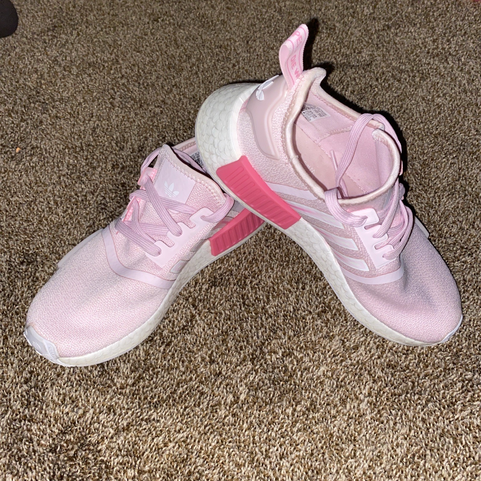 Adidas Originals NMD_R1 IG9970 Womens Sz6 Pink White Boost Running Sneaker Shoes