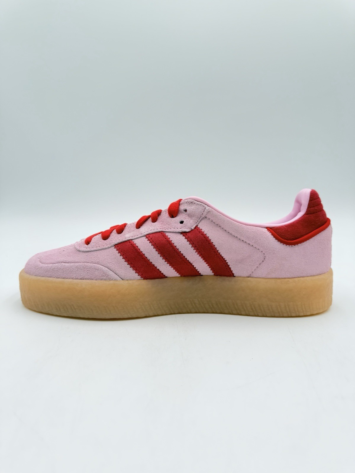 Adidas Women’s Sambae Size 8.5 Clear Pink Scarlet Gum |JS4500|