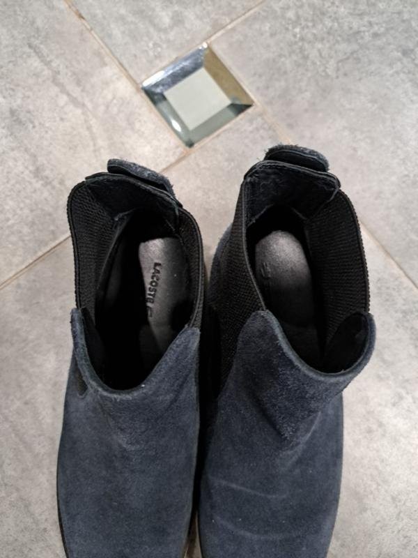 women lacoste boots navy leather 36