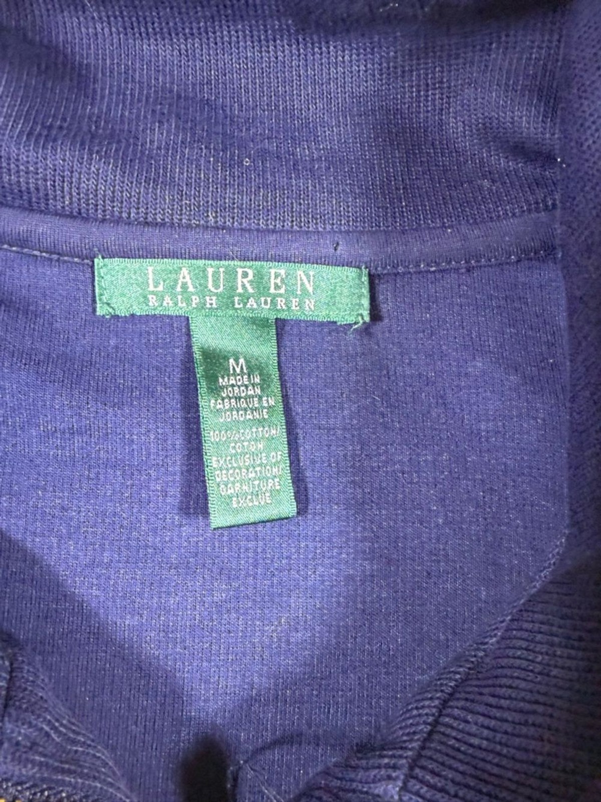 Lauren Ralph Lauren Navy Full-Zip Jacket Size M – Quiet Luxury – Preppy