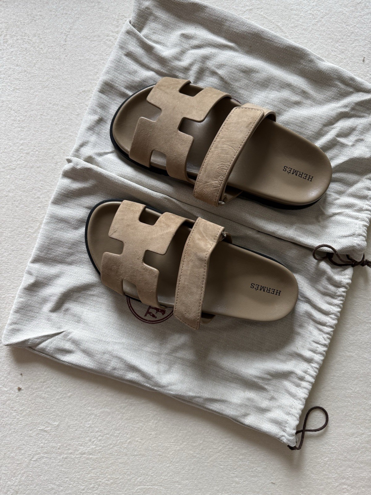 Chypre Sandals Women’s EU 38 Asphalt Grey Suede Adjustable Strap Slides P
