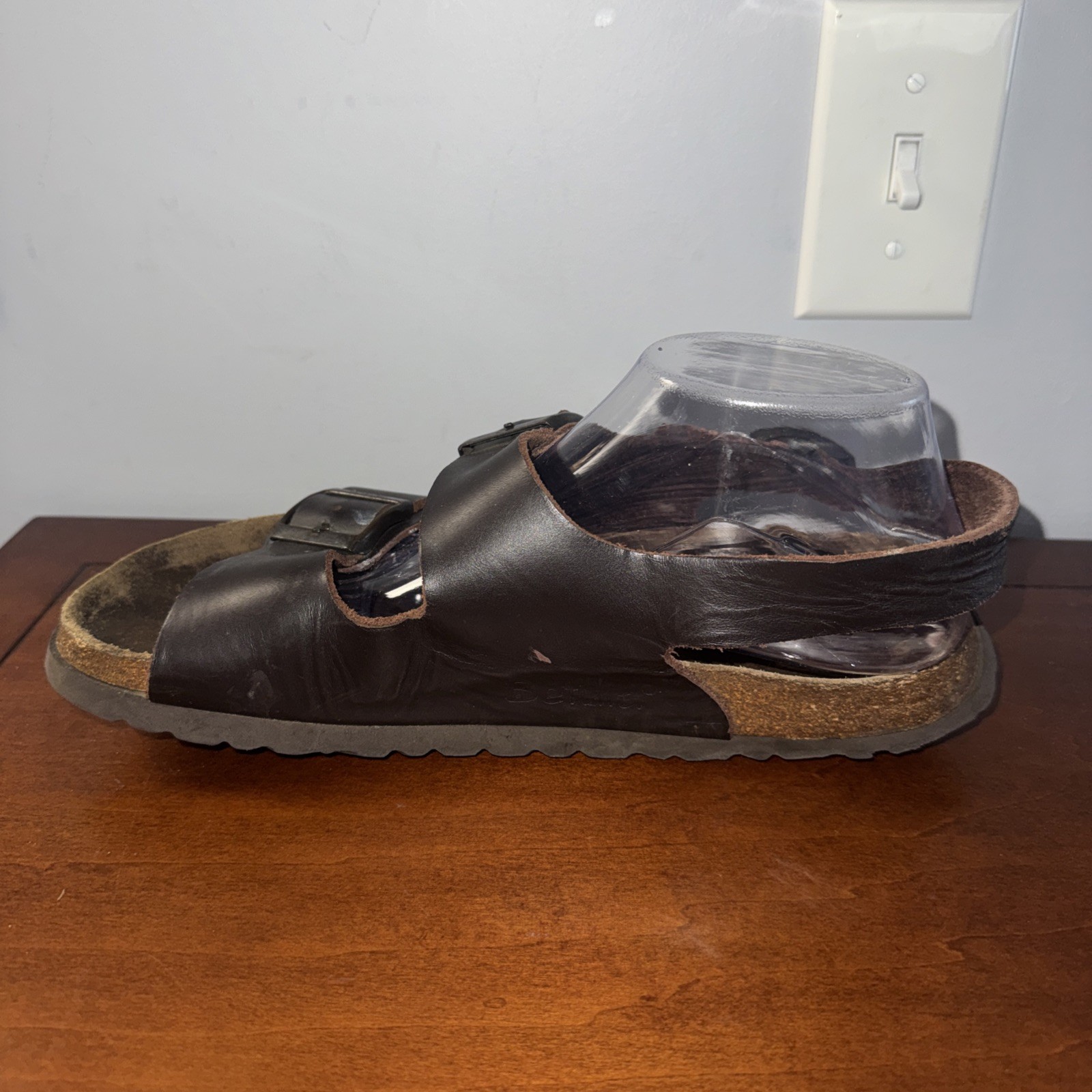 Birkenstock Betulah Milano Brown Leather Buckle Straps Sandals Sz 41 W10 M8