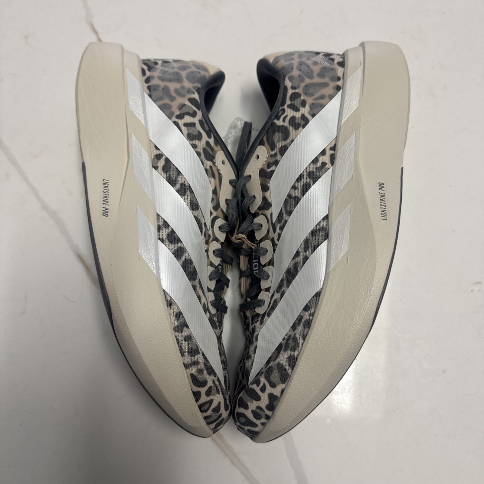NEW Women’s Adidas Adizero EVO SL Running Shoes Leopard Print US 8