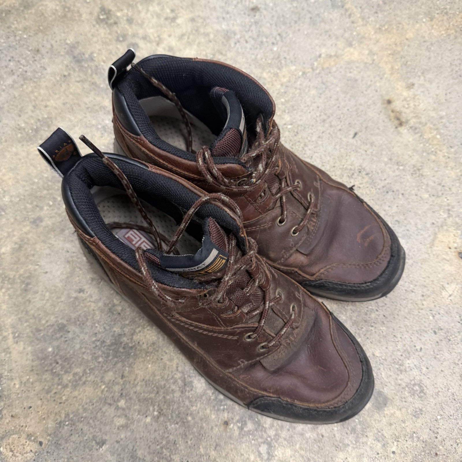 Ariat Terrain Cordovan ATS Work Boots Women 9.5 B Brown Leather 70063