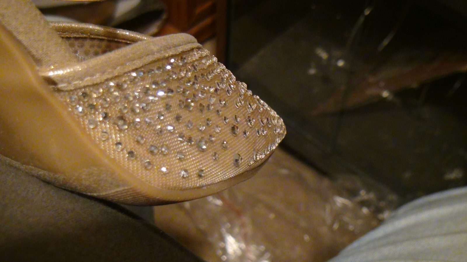 Women’s Sonia 3.25″ Stilito Heels Jeweled A New Day Size 7 Beige