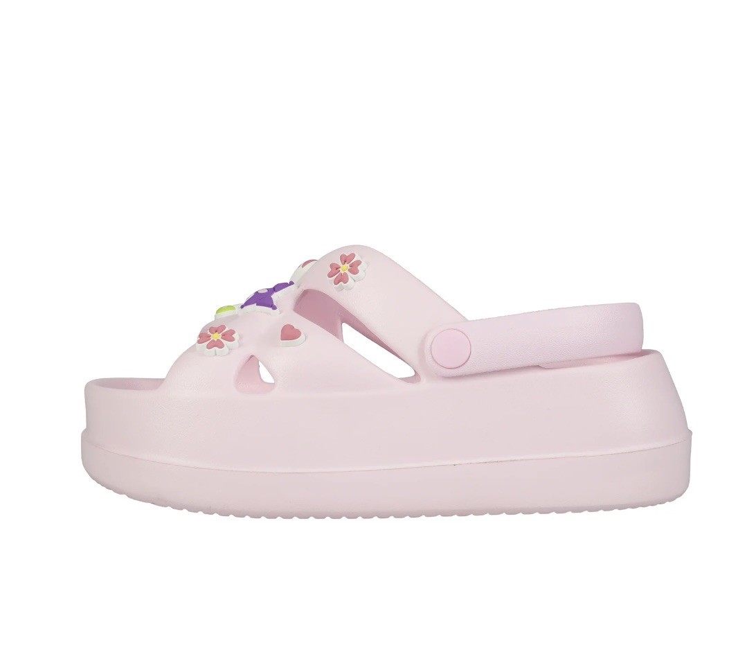 Hello Kitty & Friends Pink Platform Sandals Slides Charms Kawaii Women’s 7 NWT