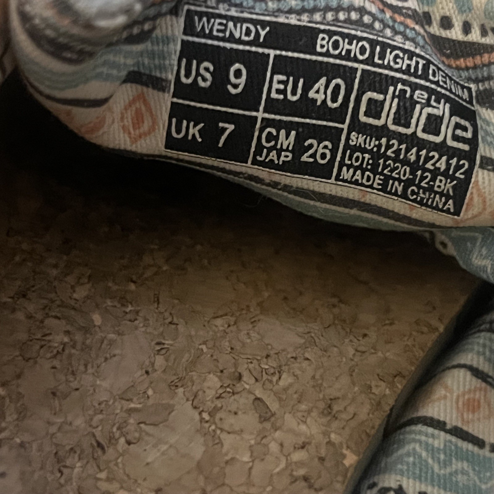 Hey Dude Shoes Wendy Boho Light Denim – Women Size 9