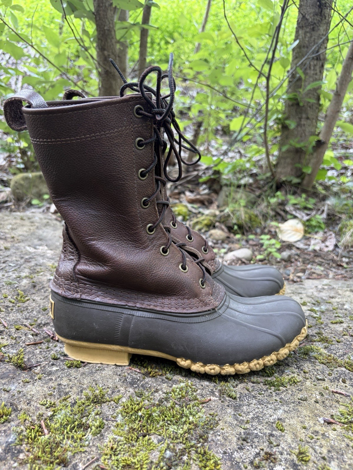 LL Bean Signature Maine Hunting Shoe Duck Boots Womens Size 6M Made In Maine