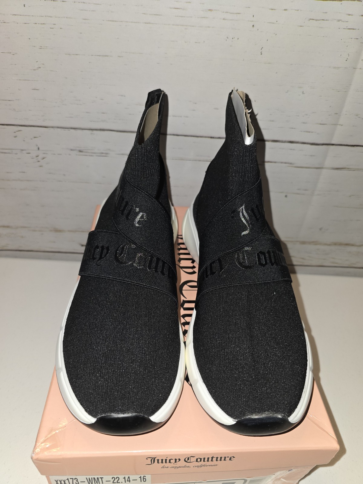 JUICY Couture Ariella Black Knit High Top Women’s Slip- On Sneaker Size 10 NEW
