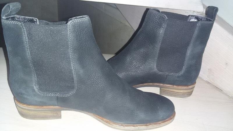 Women Ecco boots grey leather 40 #3PYQ