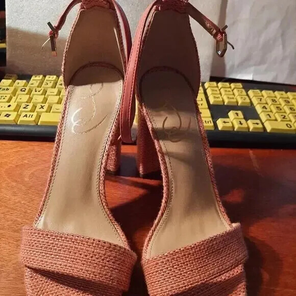 NEW ! Sam Edelman Yaro Sandals Ankle Strap Classic Pink Sz Various