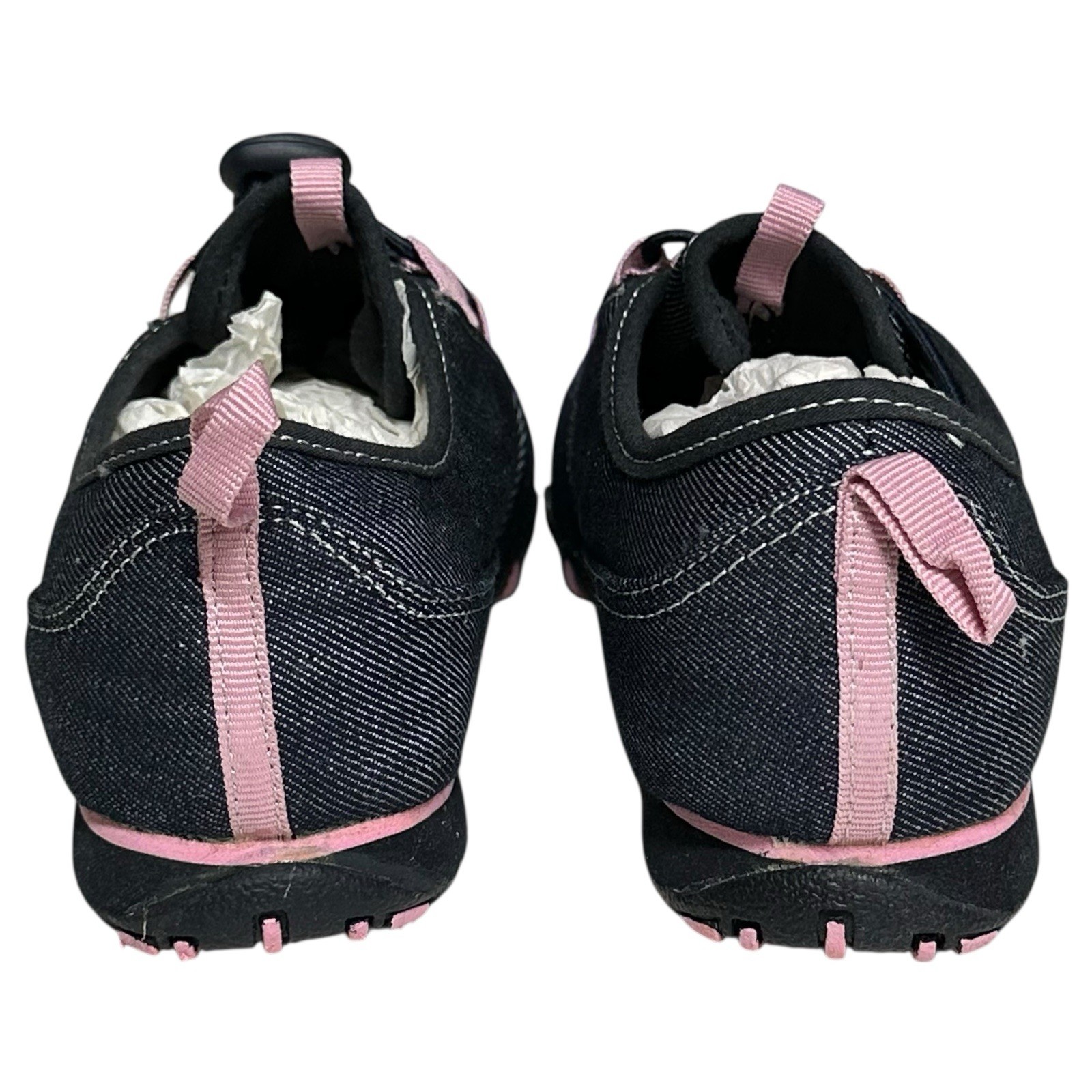 FDJ French Dressing Denim Sneakers Breast Cancer Awareness Jeweled Womens 7