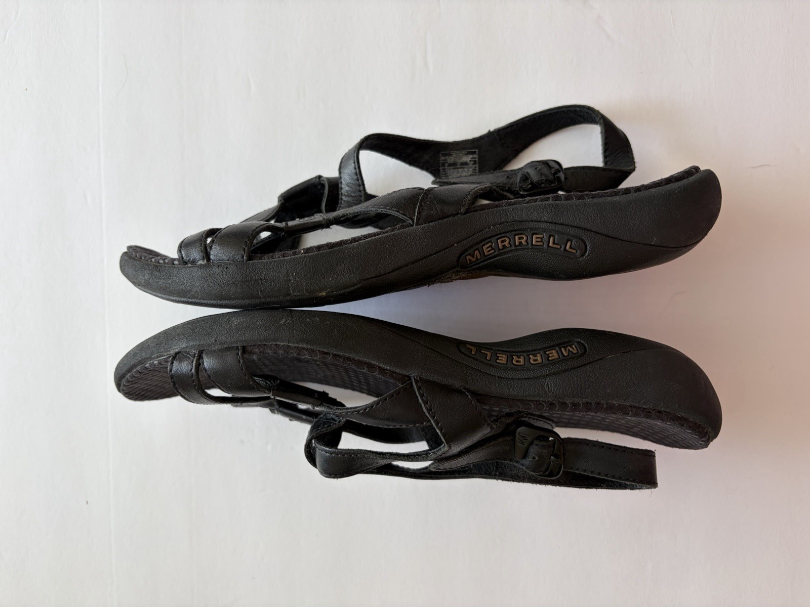 Merrell Leather Performance Sandals Size 8 Women’s Footwear Agave Black J33198