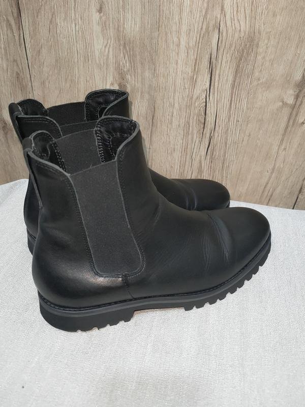 Women Navyboot Boots Black Leather 37 #B8J5