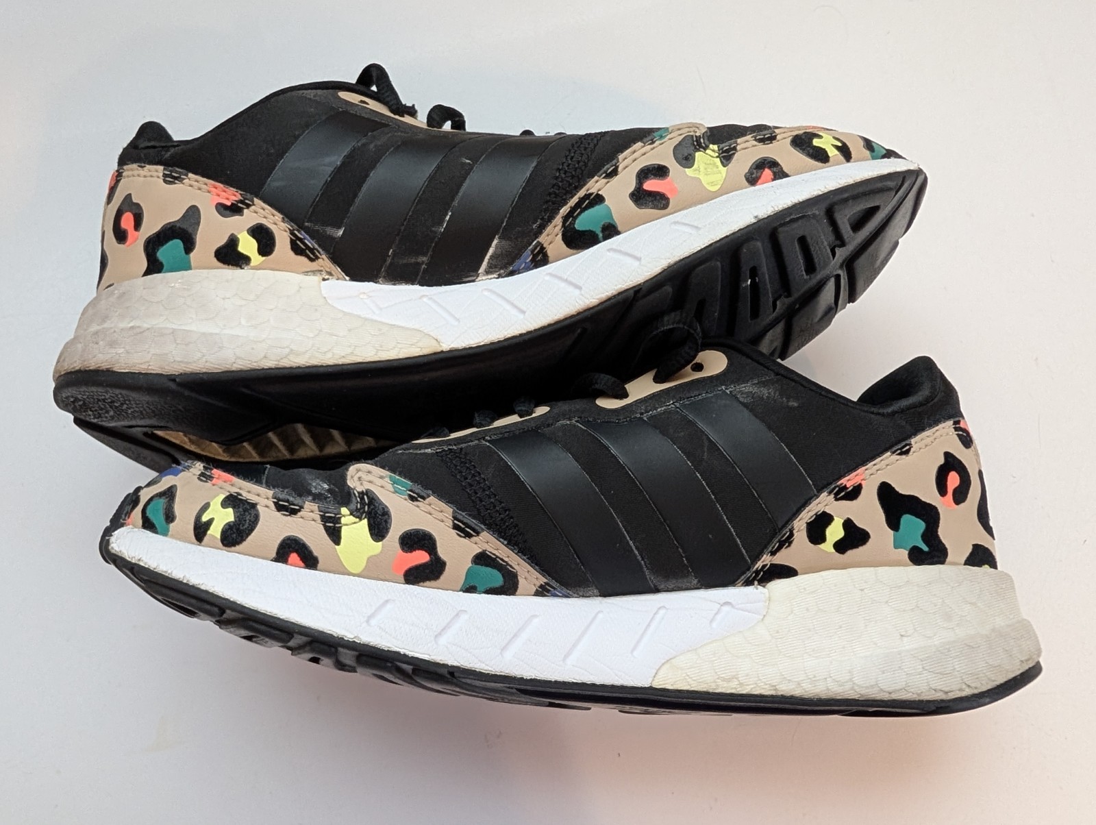 Adidas ZX 1K Boost «Leopard Print» Women’s Shoes Core Black-Pale Nude H00669