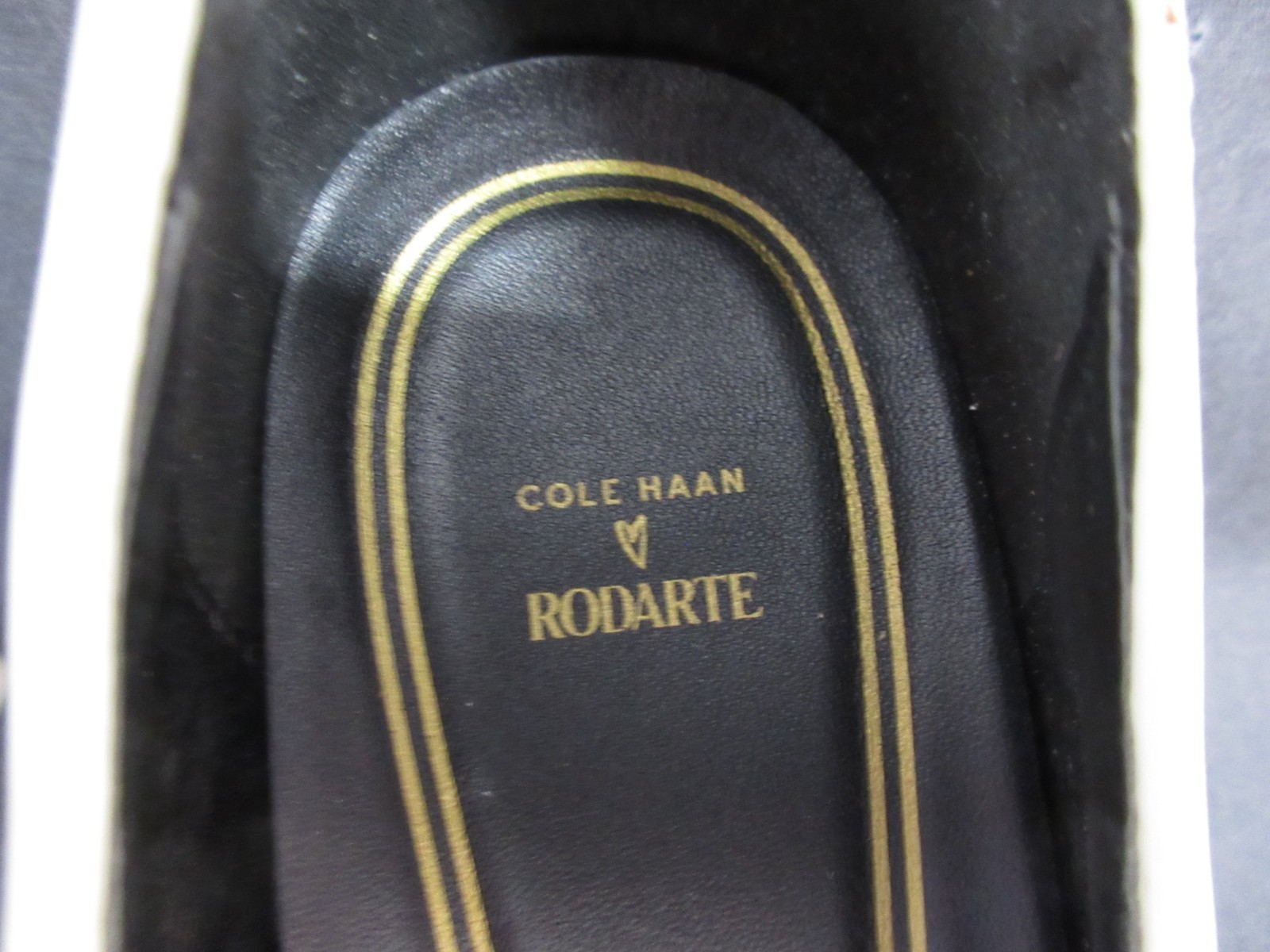 Cole Hann RODARTE Lace Fabric & Leather 3.25″ Tall Pointed Heels, Size 9B, VGC