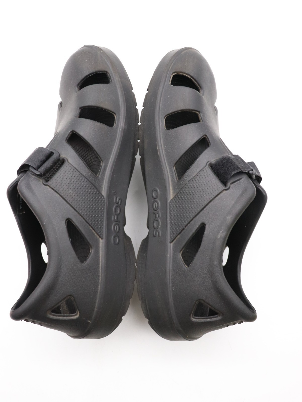 OOFOS OOcandoo Recovery Women’s 10 Men’s 8 Black Shoes Casual Sandals