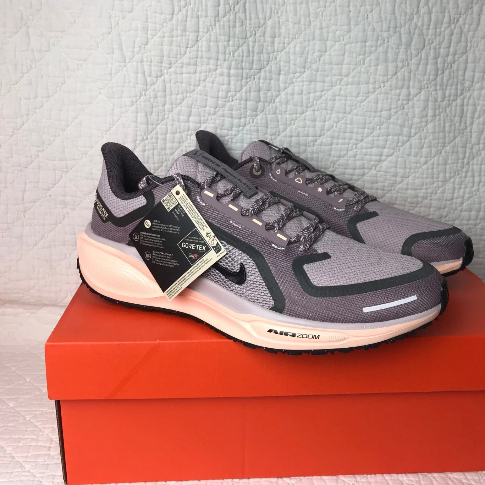 Nike Pegasus 41 Women’s Size 9.5 GORE-TEX Platinum Violet FQ1357-004