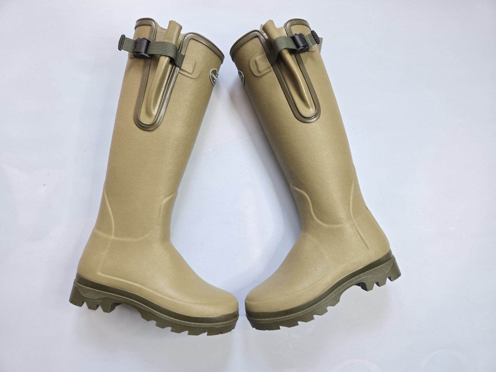 LE CHAMEAU VIERZONORD NEOPRENE LINED WOMEN’S ICONIC GREEN WELLINGTON BOOTS