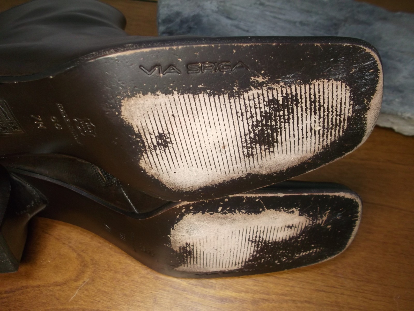Via Spiga Vtg Italy Women’s Sz. 7. M /37.5 EU / 2 in heel Leather Booties