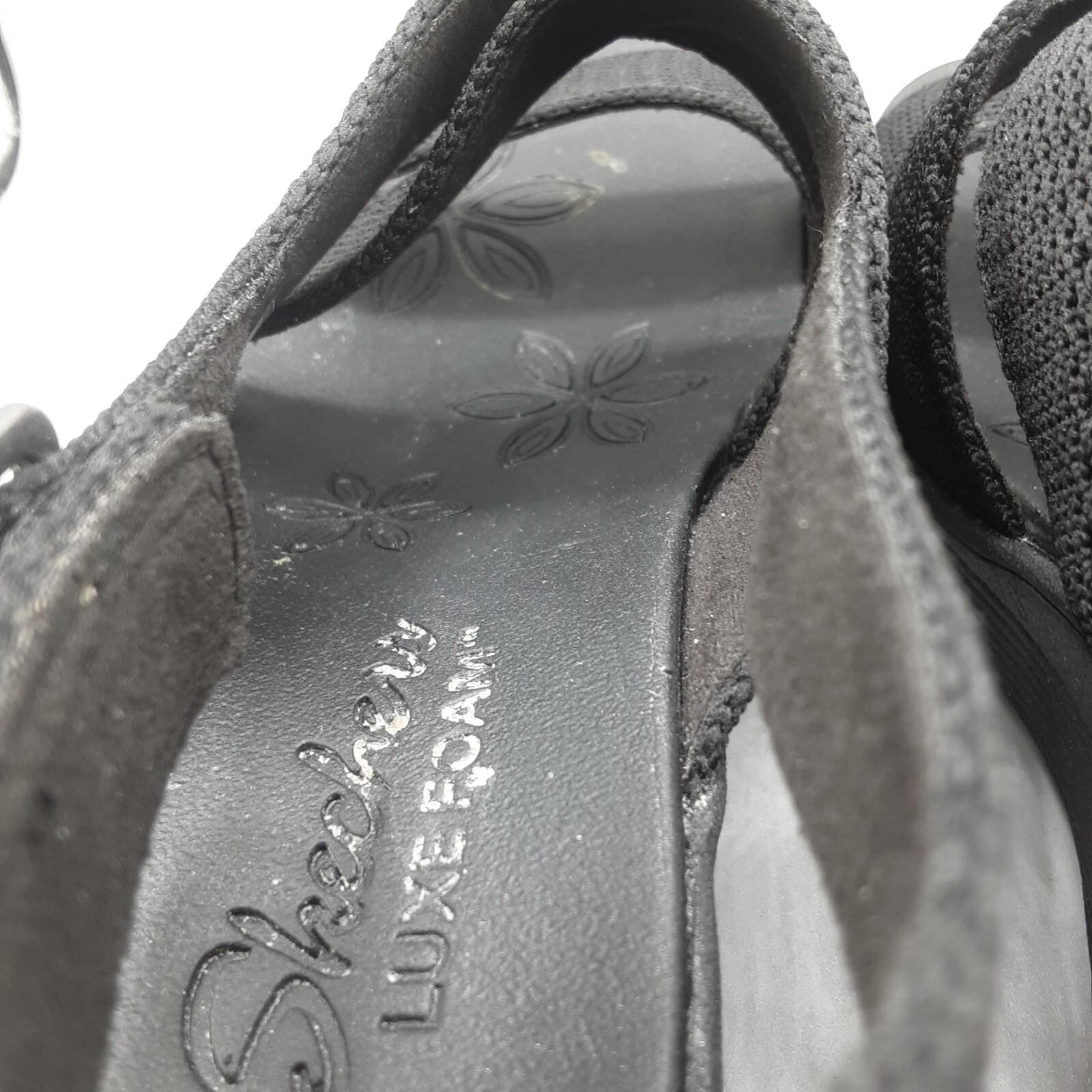 Skechers Pier Lite Night Owl Sandals Women’s 8M Black Slingback D186