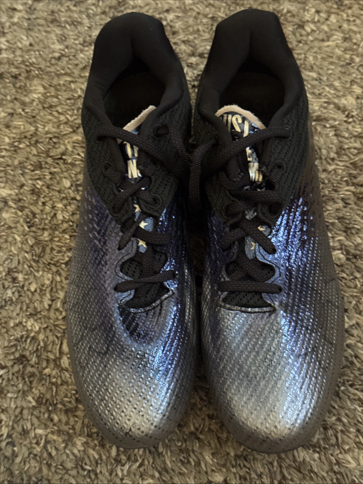 Under Armour Blur Smoke MC Lacrosse Cleats Iridescent 3025123-002 Women Sz 7.5