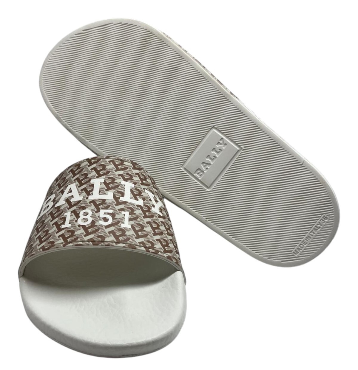 Bally Sabrina 6239108 Womens Multimiele Synthethic Print Slide Sandals MSRP $249